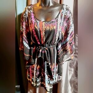 "Love Regan" Boho kimono style midi dress
